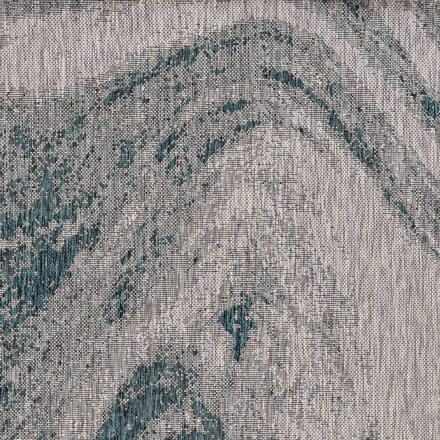 3' X 5' Gray Abstract Indoor Outdoor Area Rug - Image 6