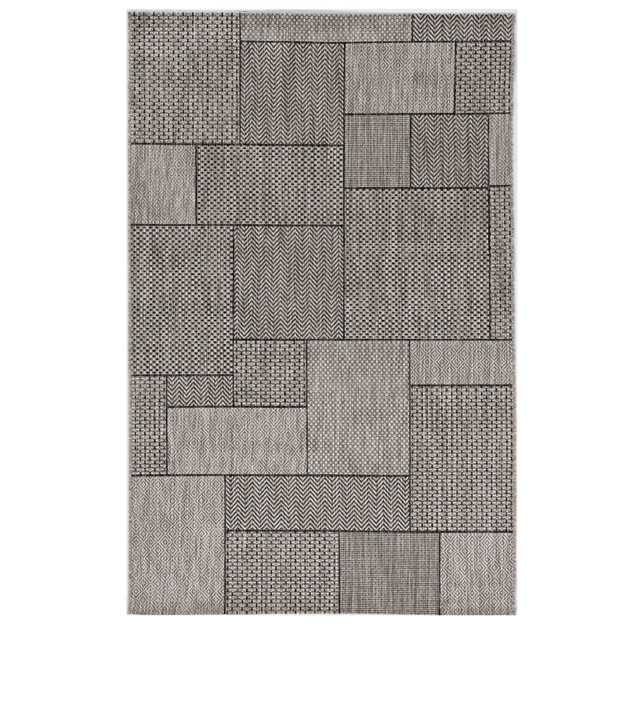 3' X 5' Gray Abstract Indoor Outdoor Area Rug - Image 2
