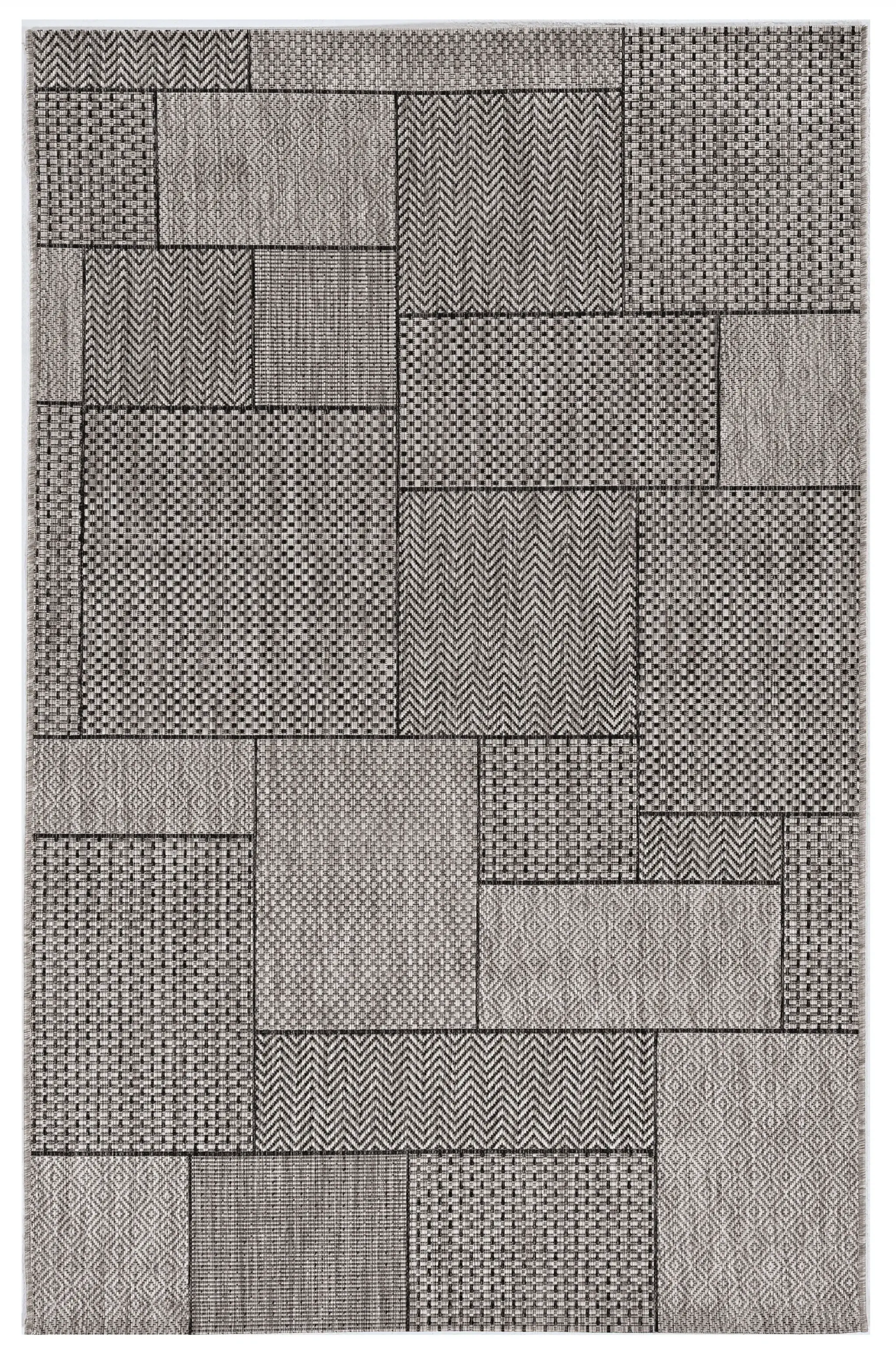 3' X 5' Gray Abstract Indoor Outdoor Area Rug - Image 4