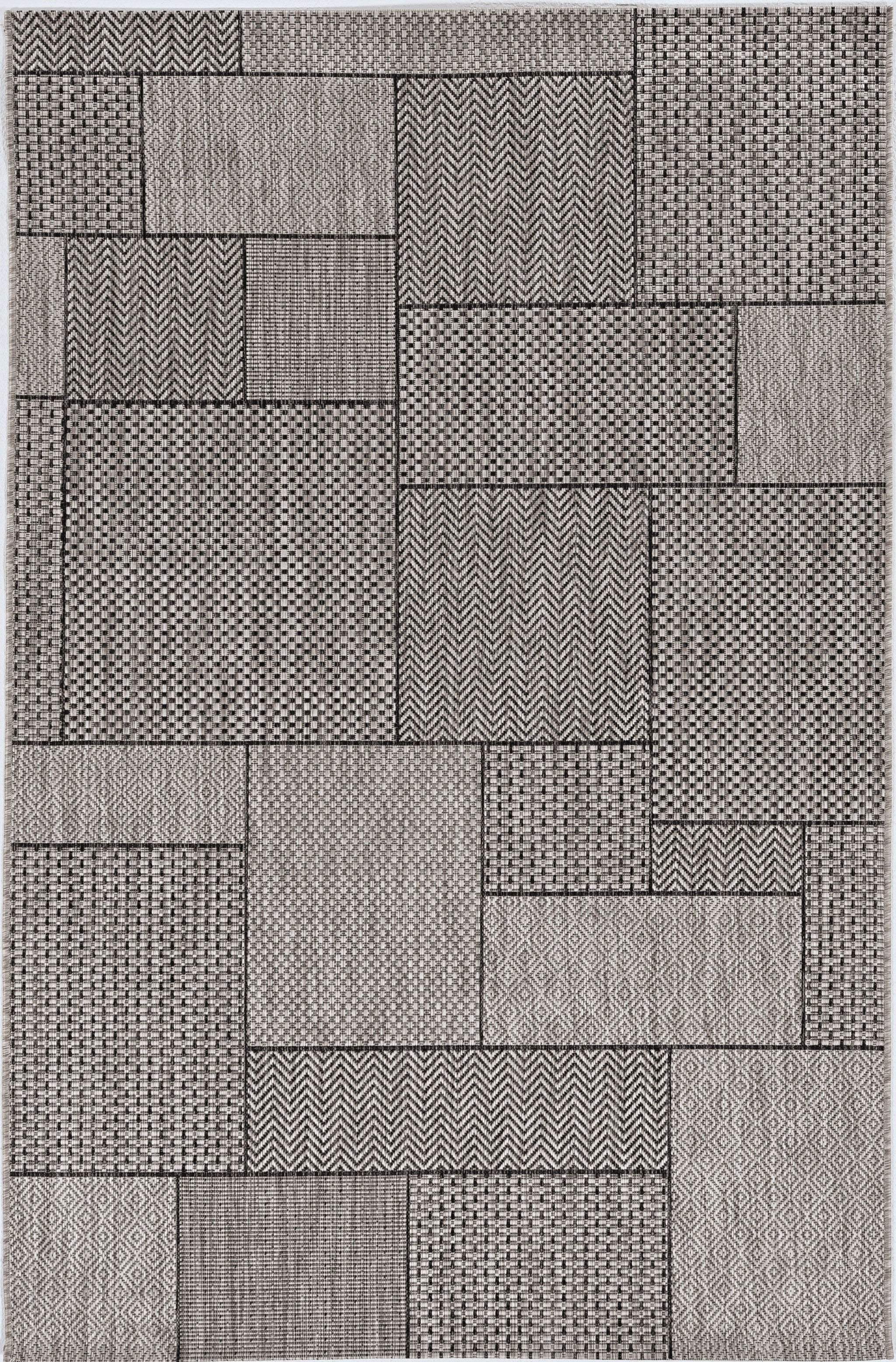3' X 5' Gray Abstract Indoor Outdoor Area Rug - Image 5