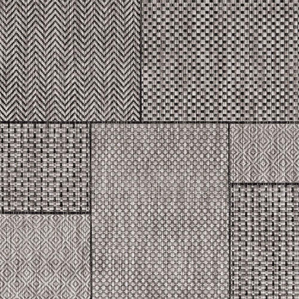 3' X 5' Gray Abstract Indoor Outdoor Area Rug - Image 7