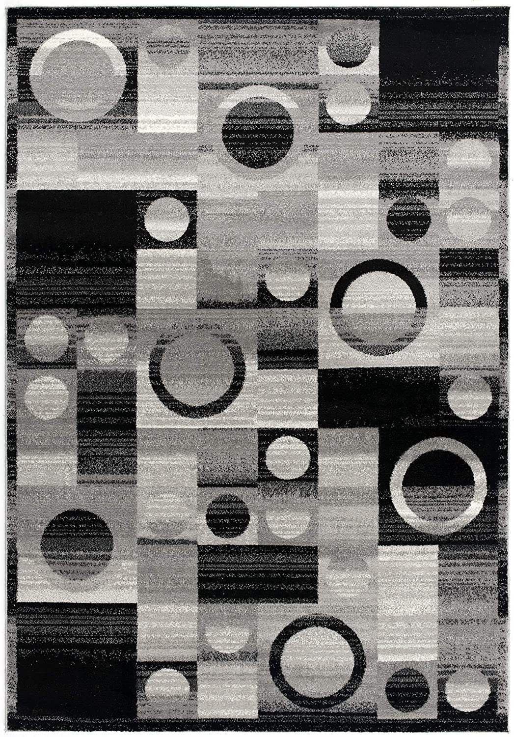 3' X 5' Gray Abstract Power Loom Area Rug - Image 2