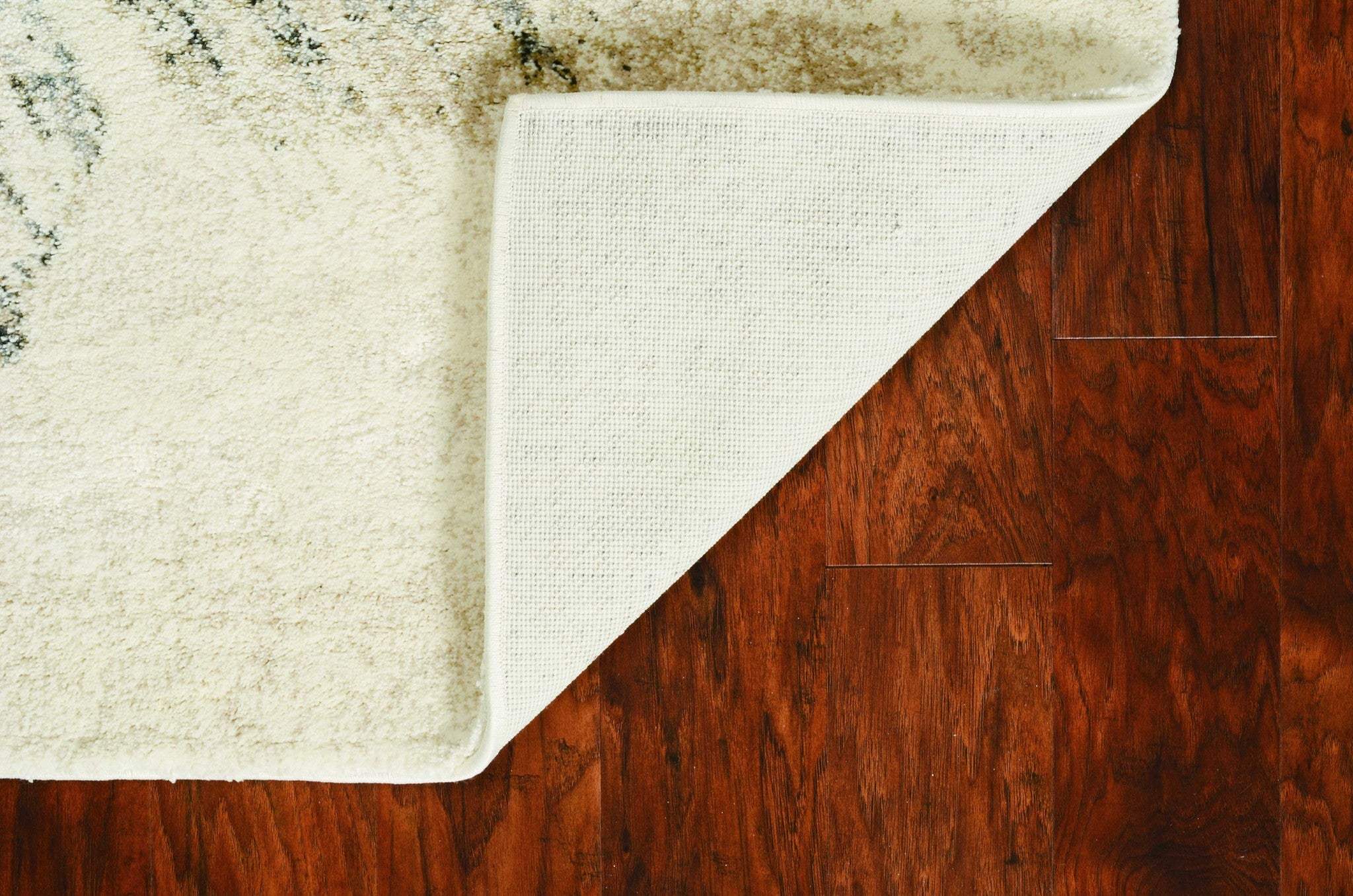 3' X 5' Gray and Ivory Abstract Worn Faded Area Rug - Image 4