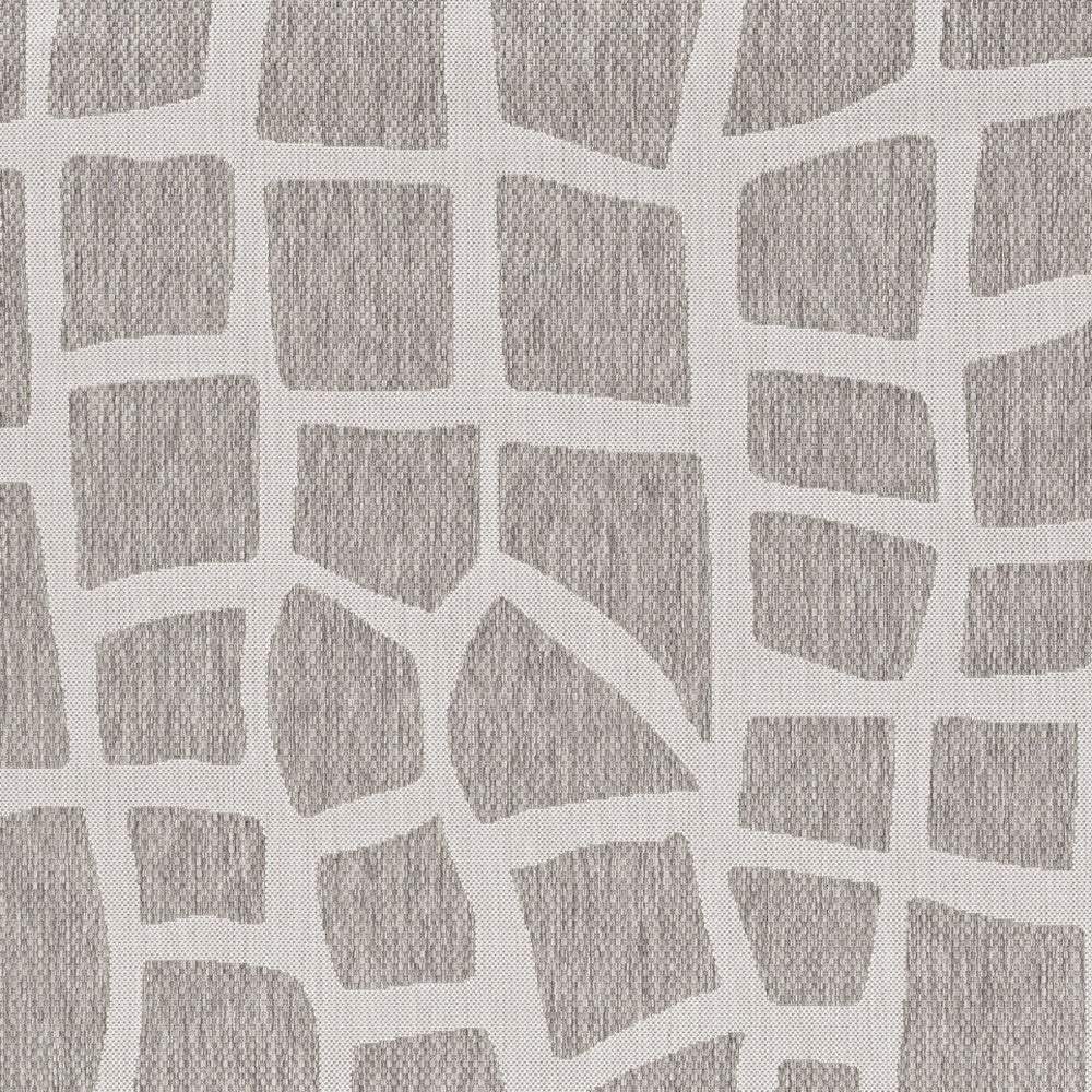 3' X 5' Gray and Ivory Cobblestone Area Rug - Image 6