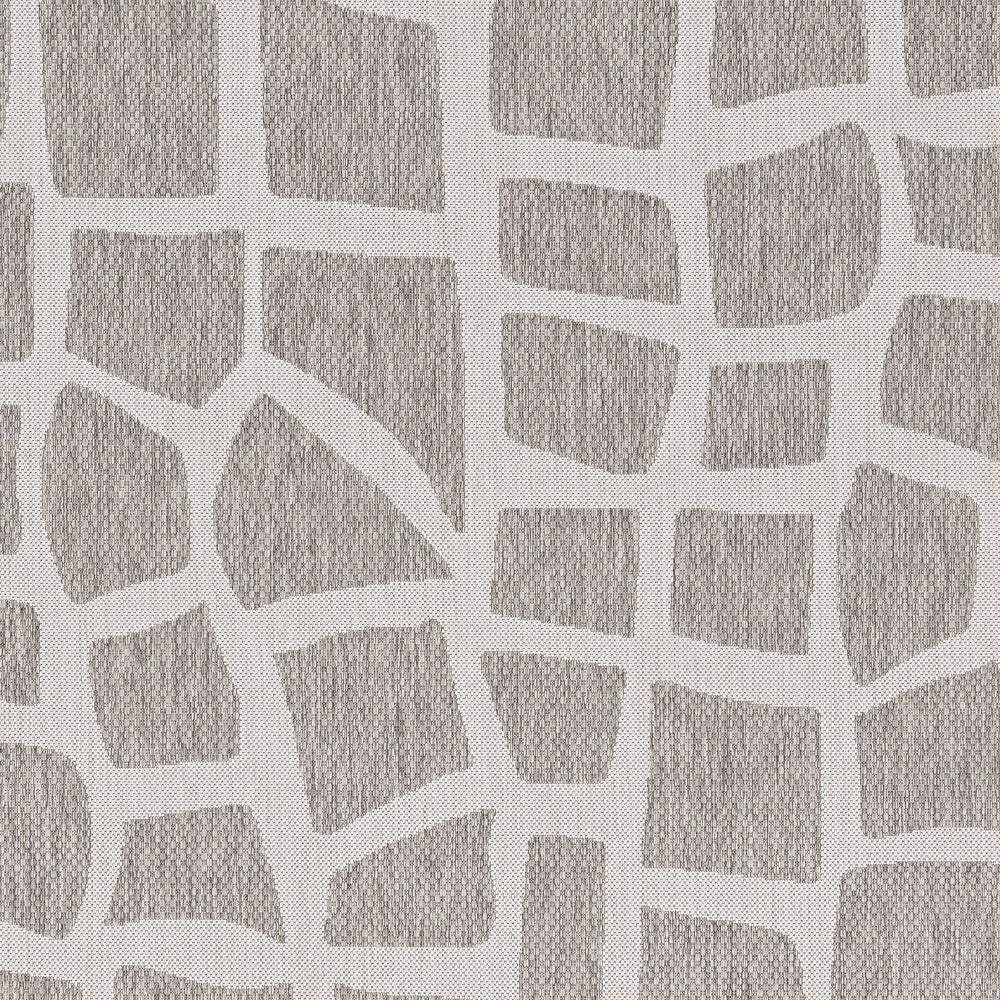 3' X 5' Gray and Ivory Cobblestone Area Rug - Image 7