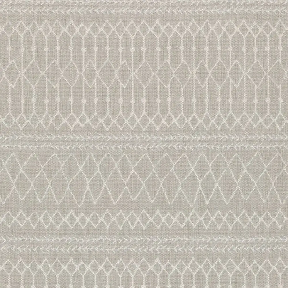 3' X 5' Gray and Ivory Indoor Outdoor Area Rug - Image 2