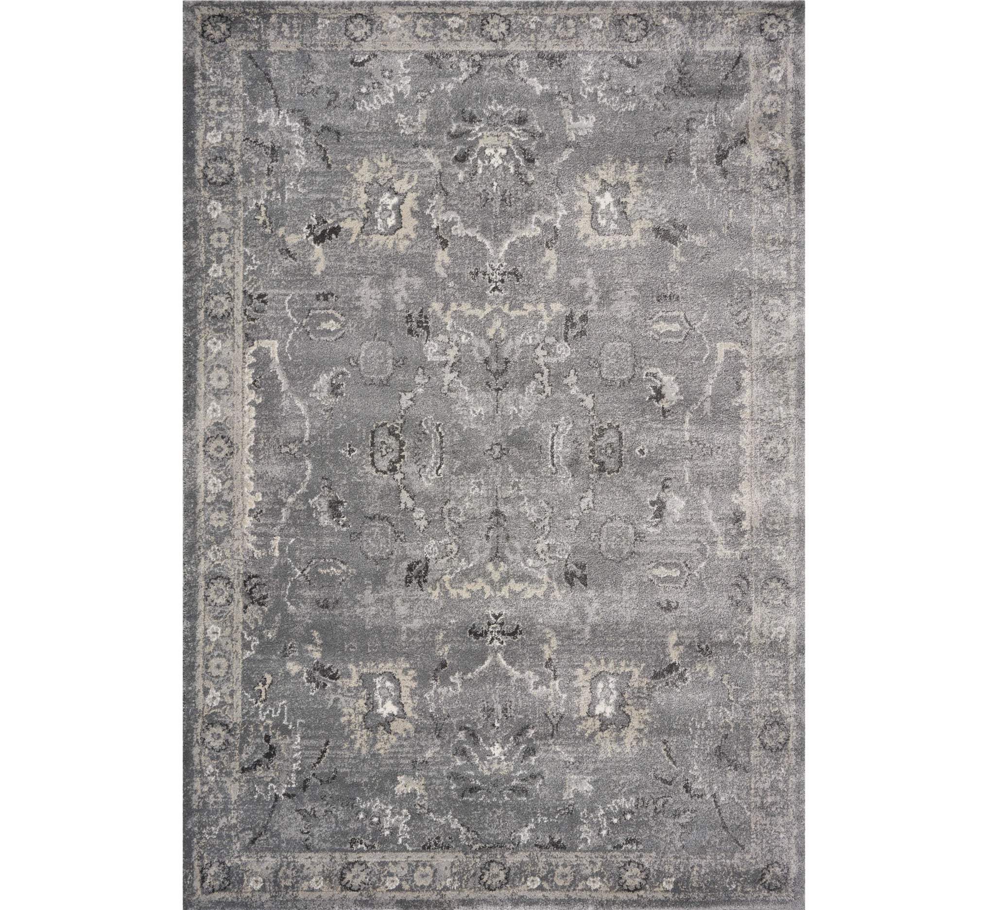 3' X 5' Gray Floral Area Rug - Image 2