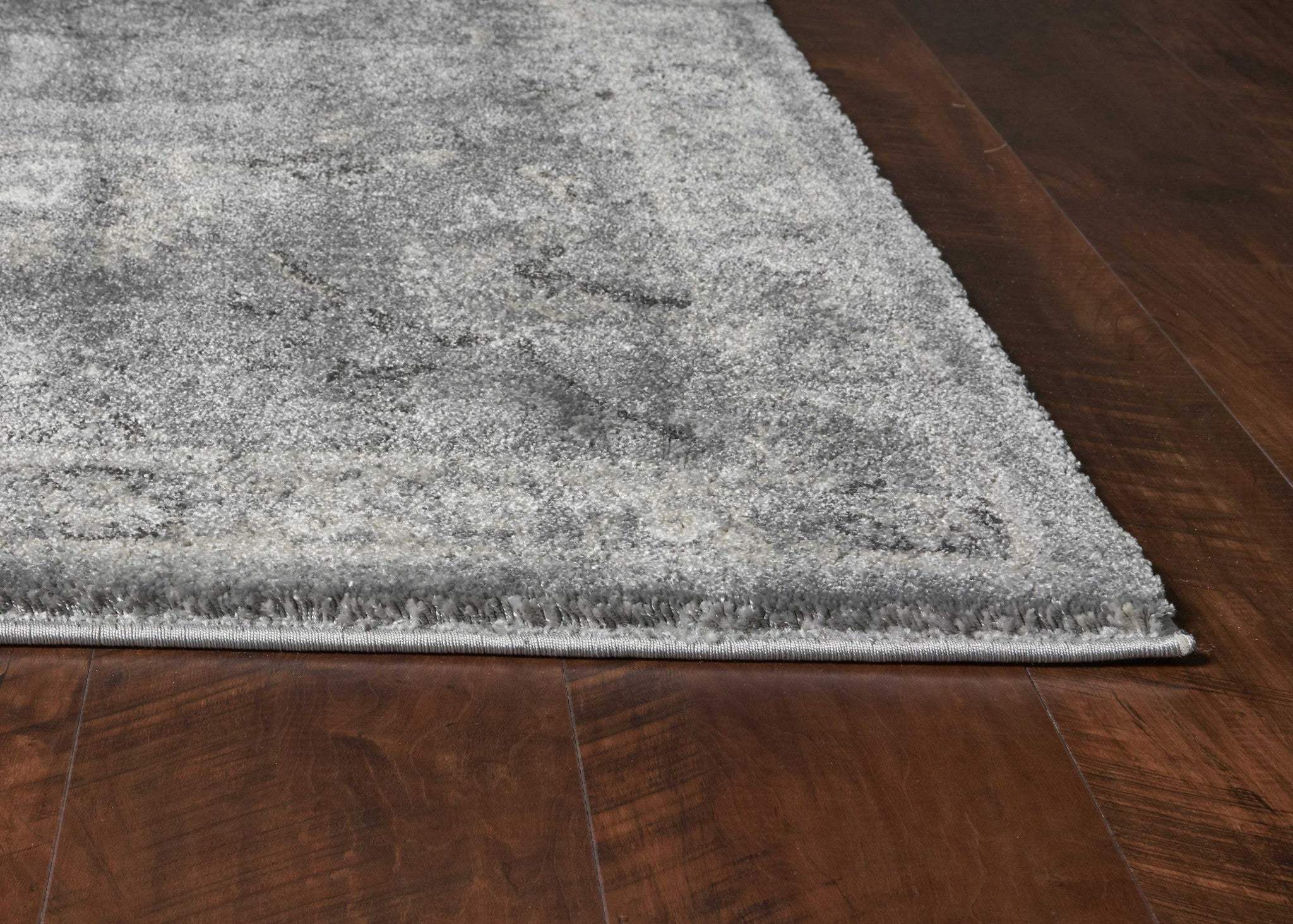 3' X 5' Gray Floral Area Rug - Image 9