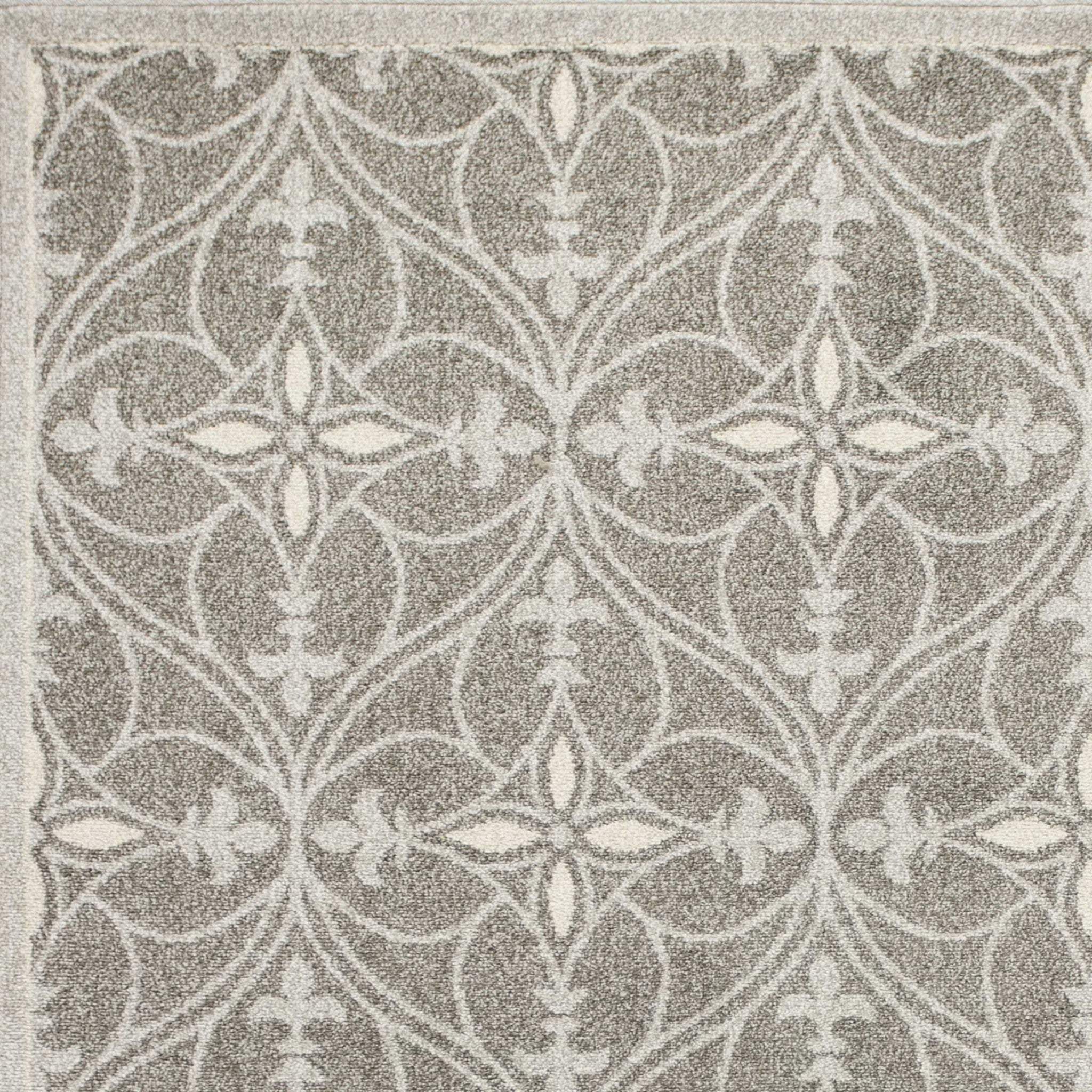 3' X 5' Gray Moroccan Indoor Outdoor Area Rug - Image 4