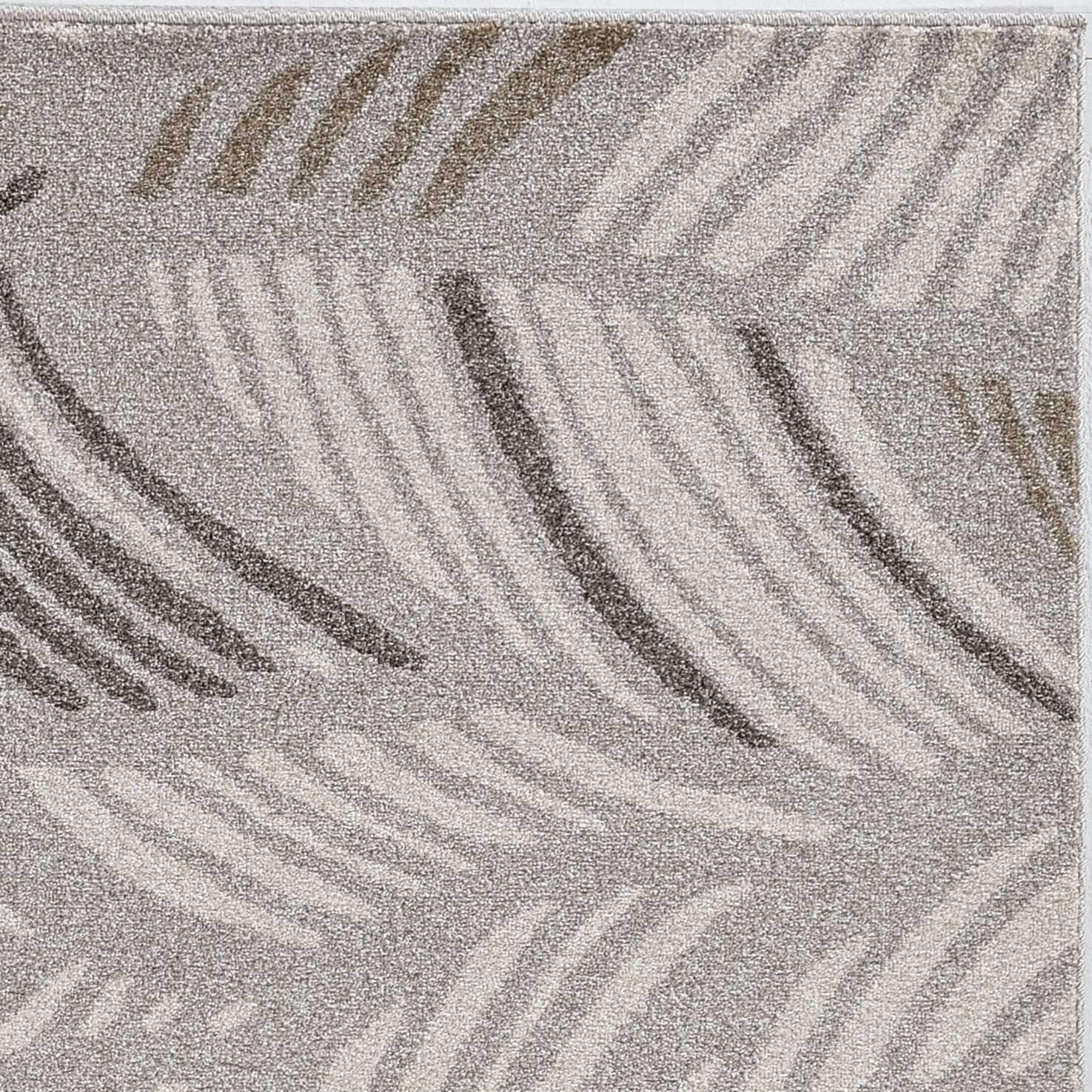 3' X 5' Gray Tropical Botanical Area Rug - Image 5