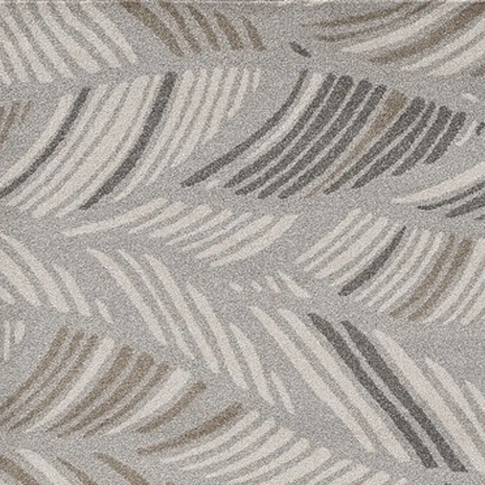 3' X 5' Gray Tropical Botanical Area Rug - Image 7