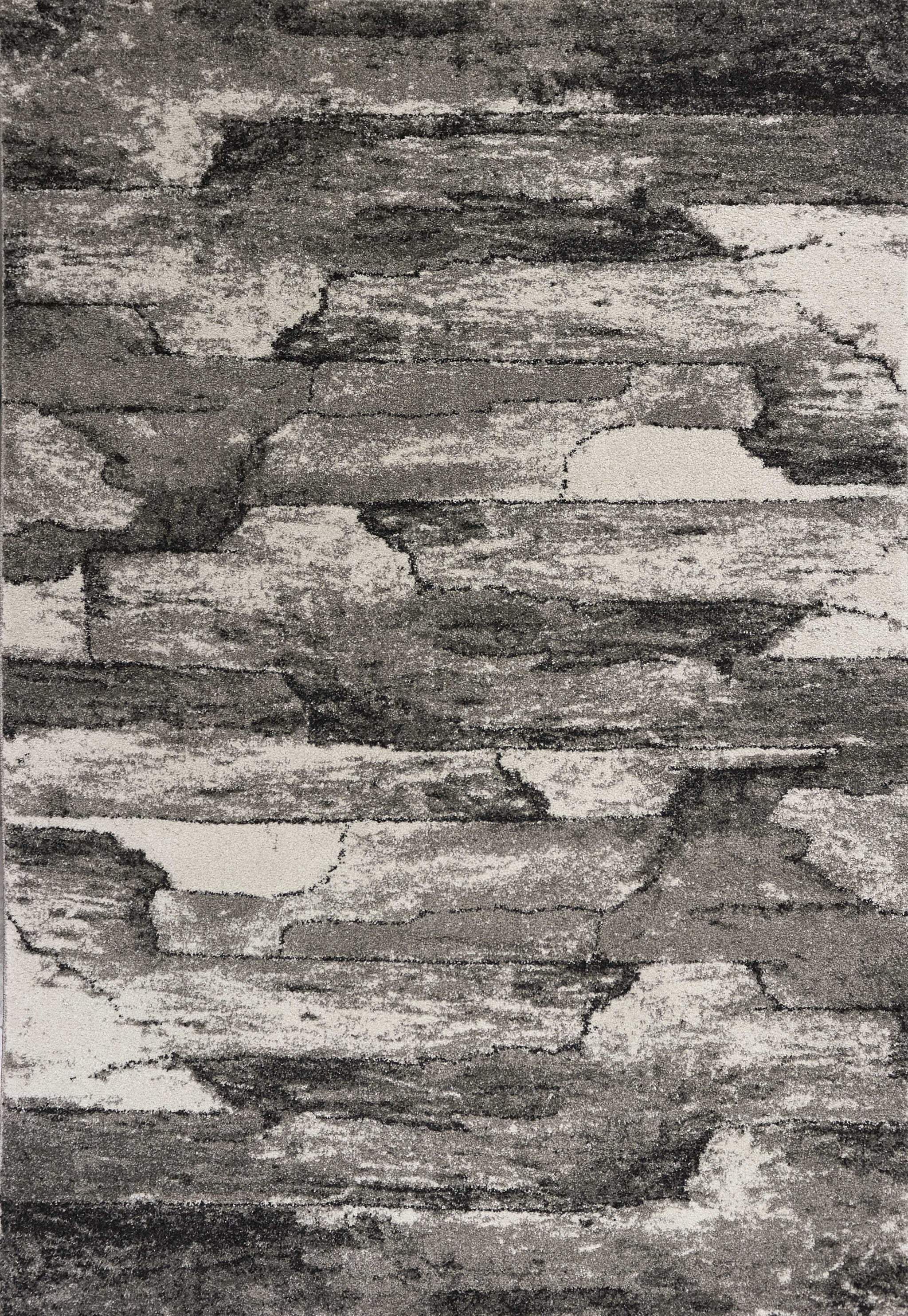 3' X 5' Grey Abstract Design Area Rug - Image 4