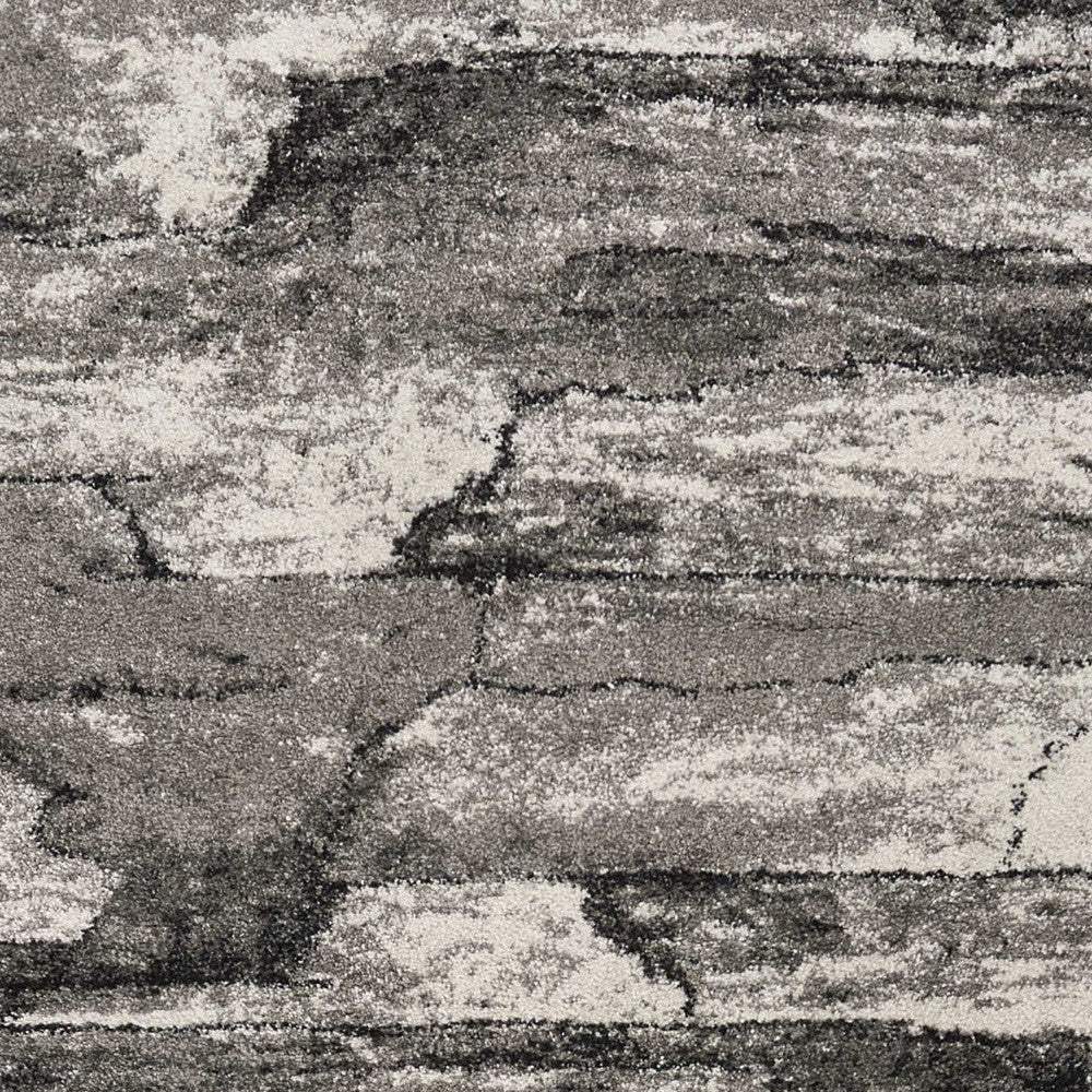 3' X 5' Grey Abstract Design Area Rug - Image 6