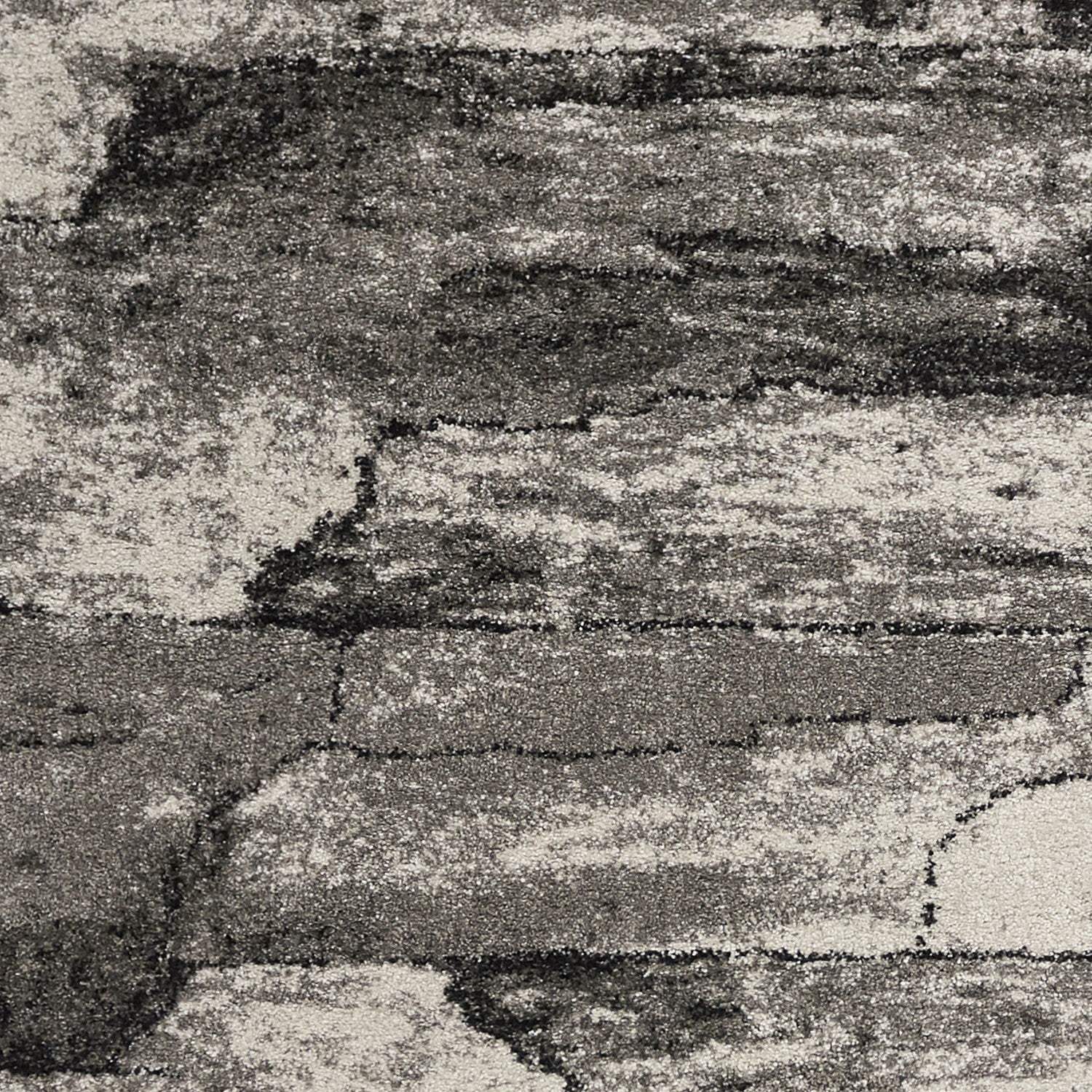 3' X 5' Grey Abstract Design Area Rug - Image 9