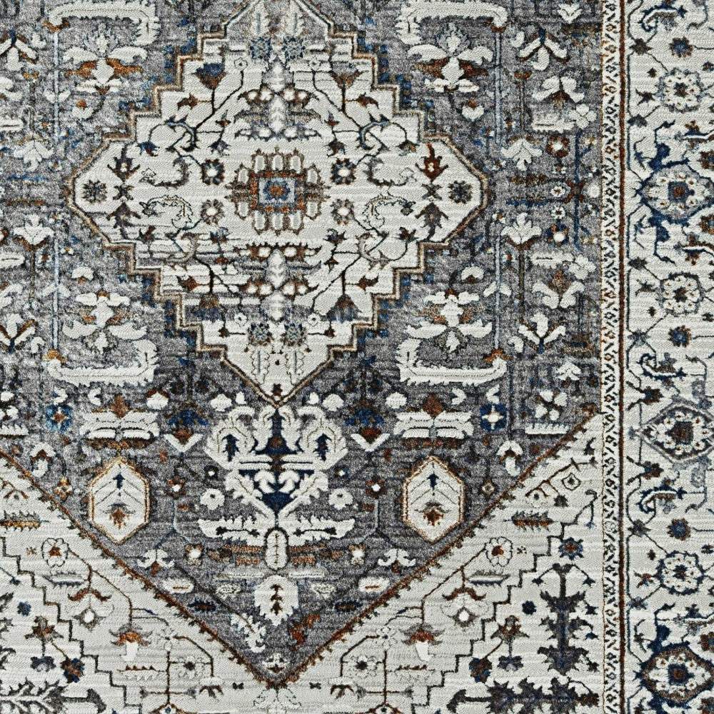3' X 5' Grey Parisian Area Rug - Image 5