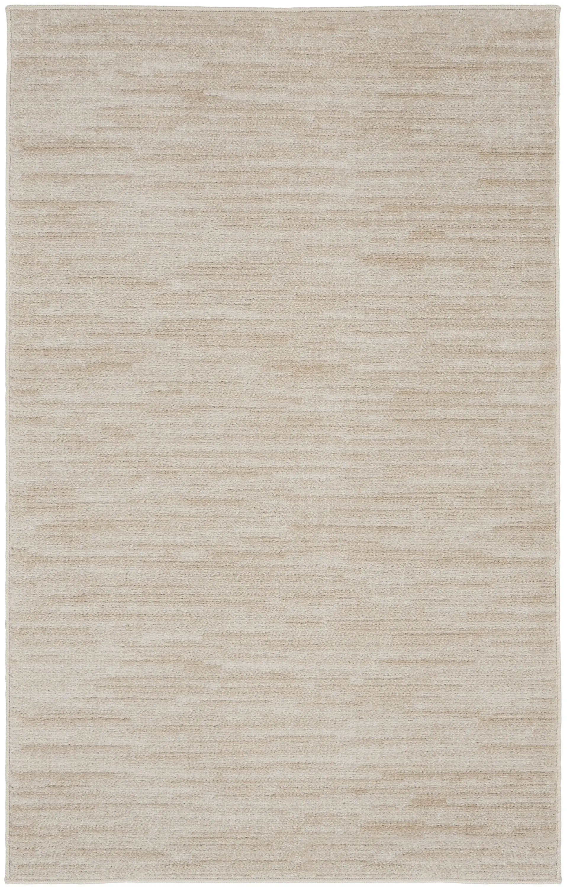 3' X 5' Ivory And Beige Non Skid Indoor Outdoor Area Rug - Image 2