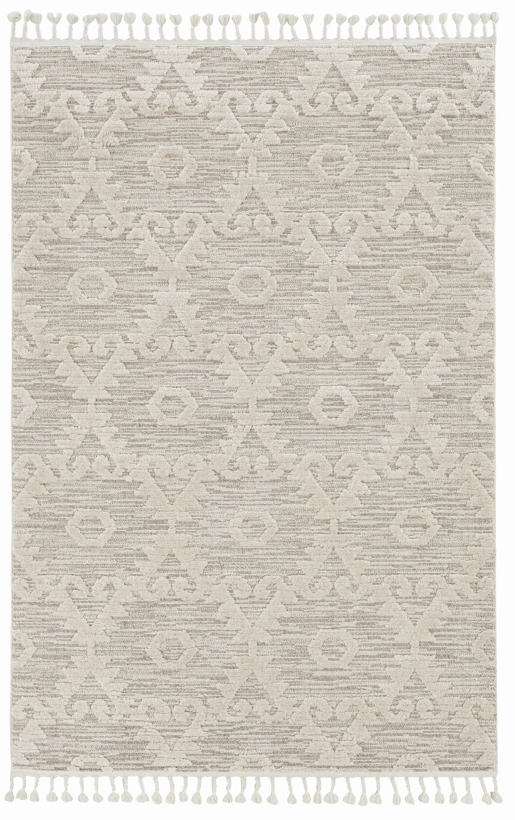 3' X 5' Ivory Chevron Area Rug - Image 2
