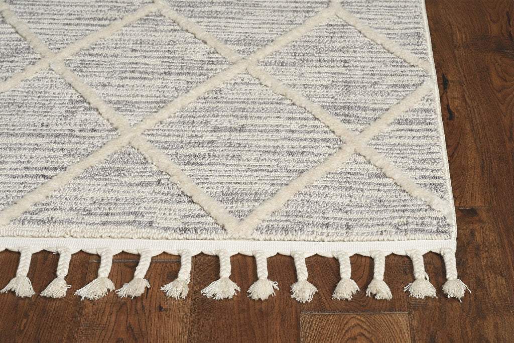 3' X 5' Ivory Geometric Area Rug - Image 5