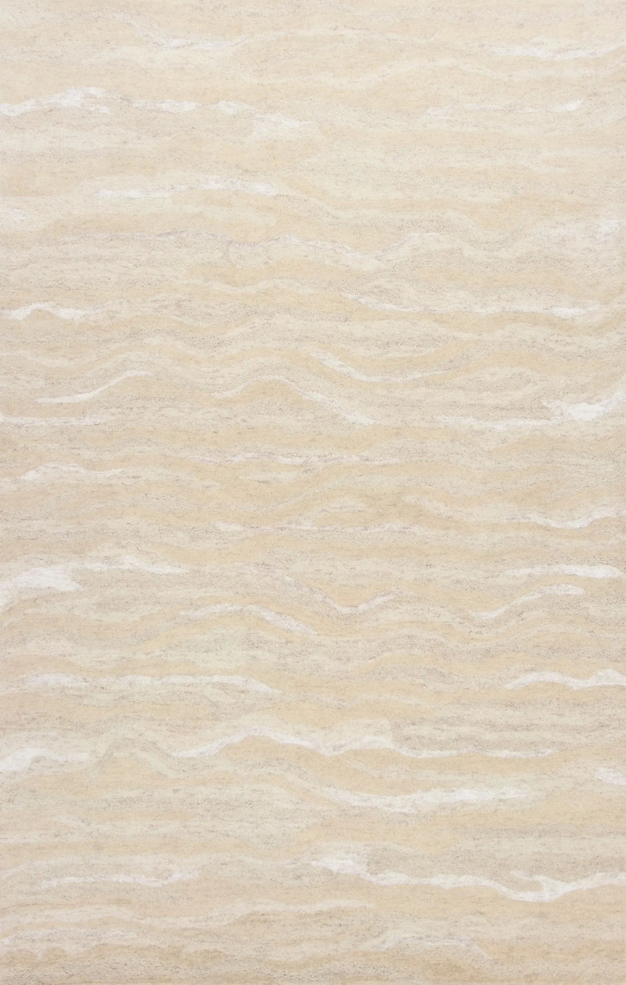 3' X 5' Ivory Hand Tufted Abstract Indoor Area Rug - Image 5