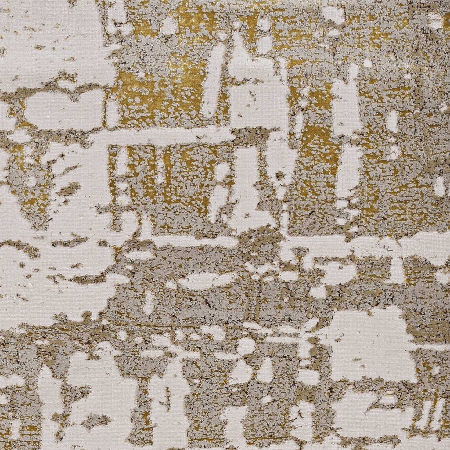 3' X 5' Ivory Or Gold Abstract Area Rug - Image 7