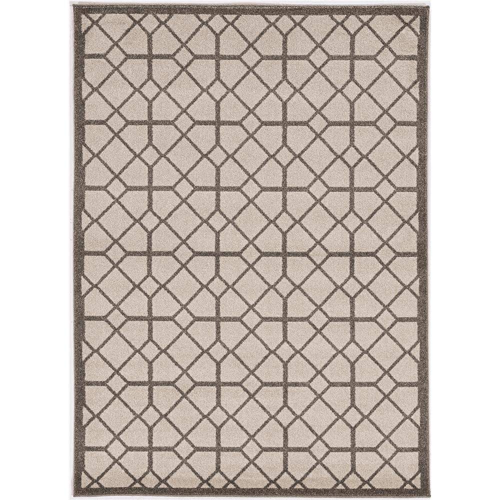 3' X 5' Ivory Or Grey Polypropylene Rug - Image 2