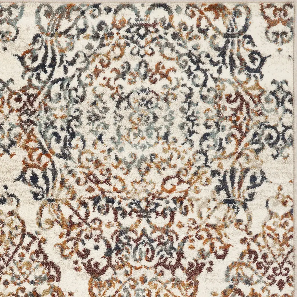 3' X 5' Ivory Oriental Area Rug - Image 2