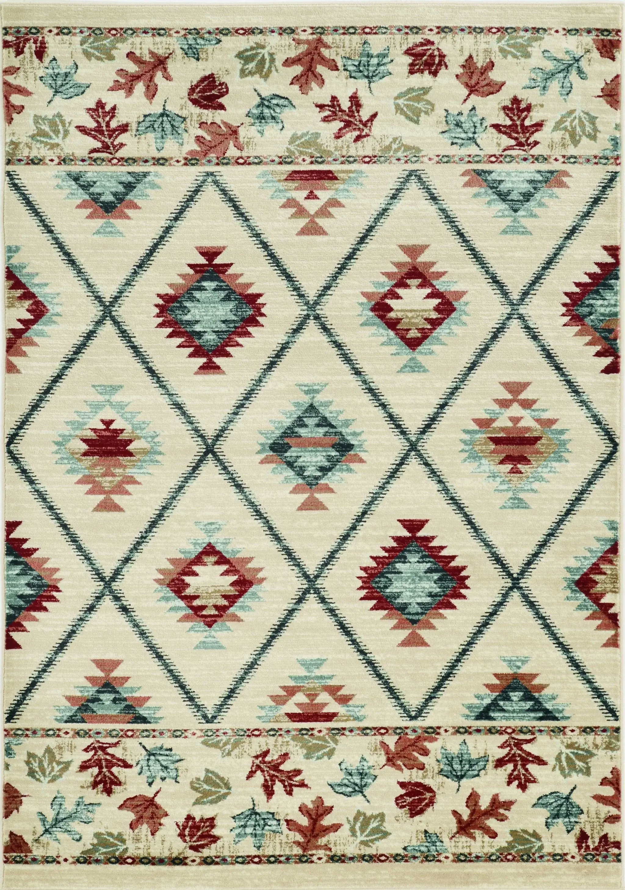 3' X 5' Ivory Southwestern Area Rug - Image 2