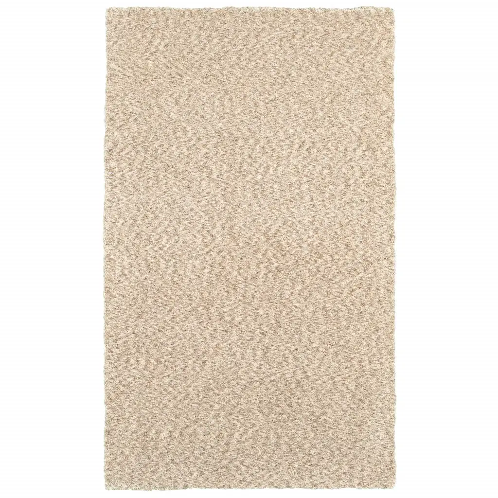 3' X 5' Modern Soft Tan Indoor Area Rug - Image 2