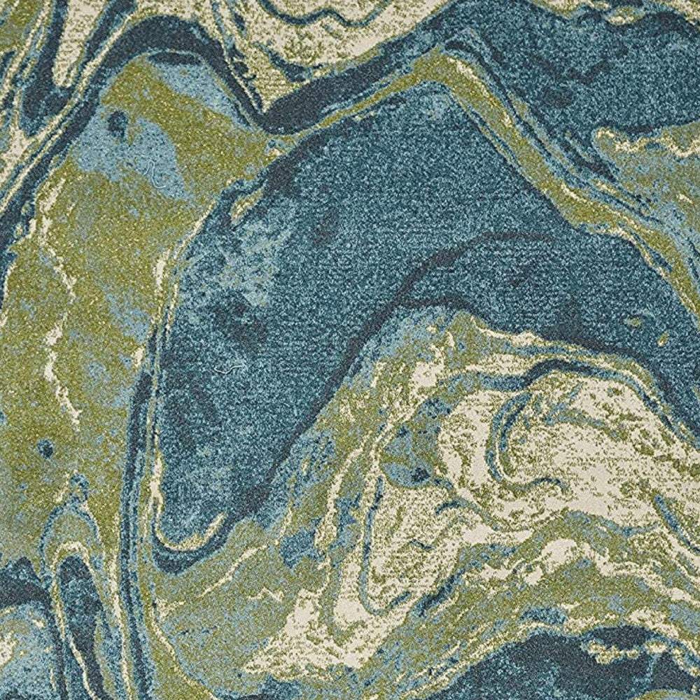 3' X 5' Multicoloured Abstract Shag Area Rug - Image 6