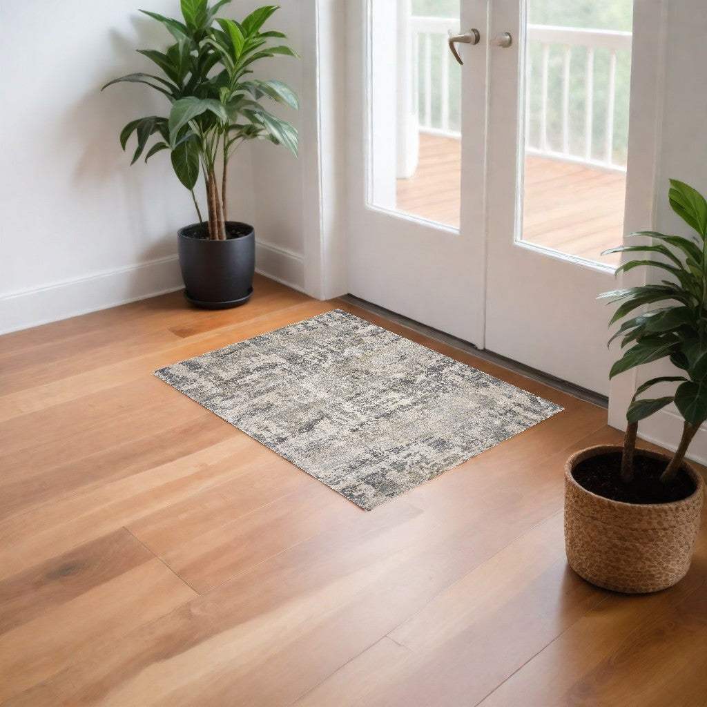 3' X 5' Natural Abstract Area Rug