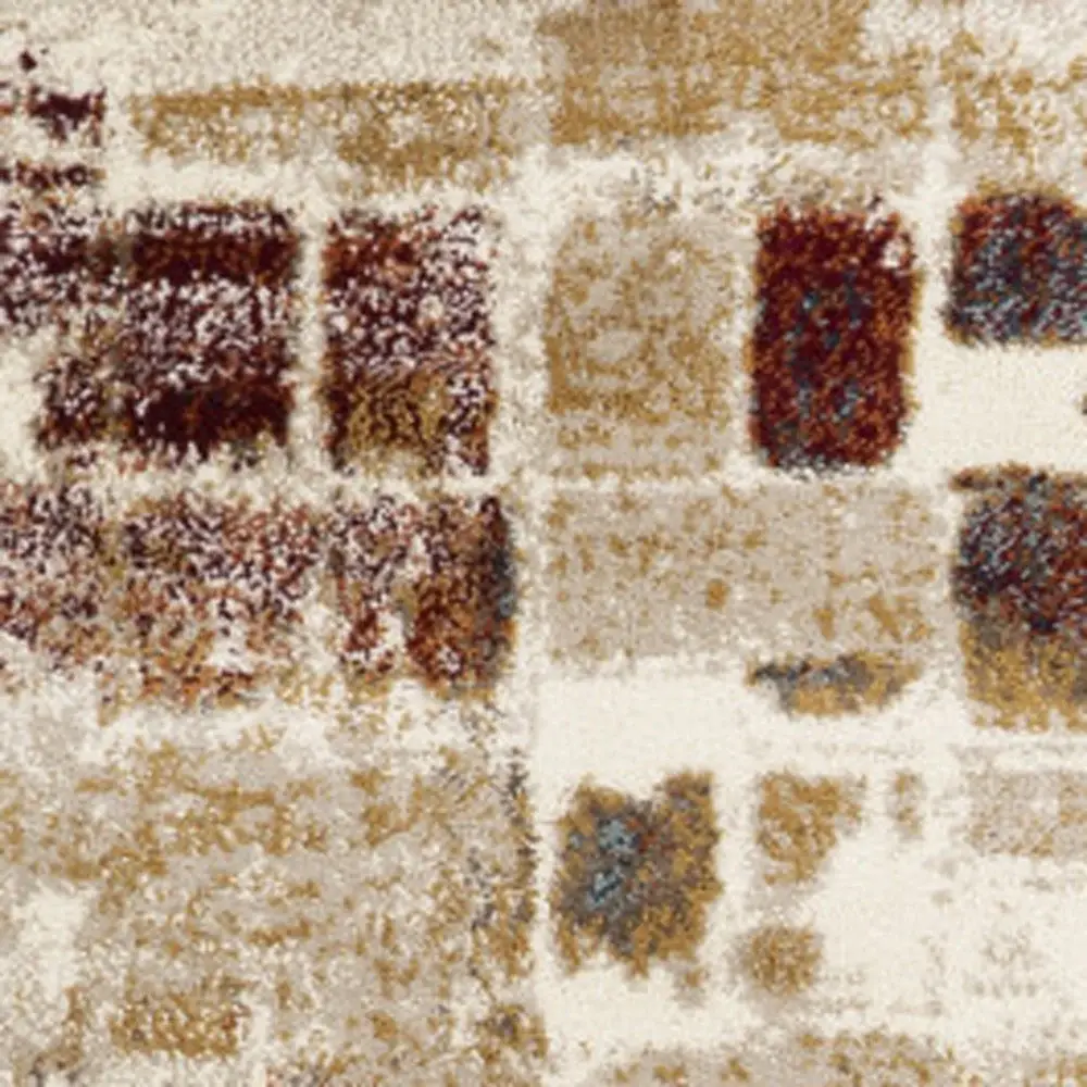 3' X 5' Natural Abstract Area Rug - Image 3