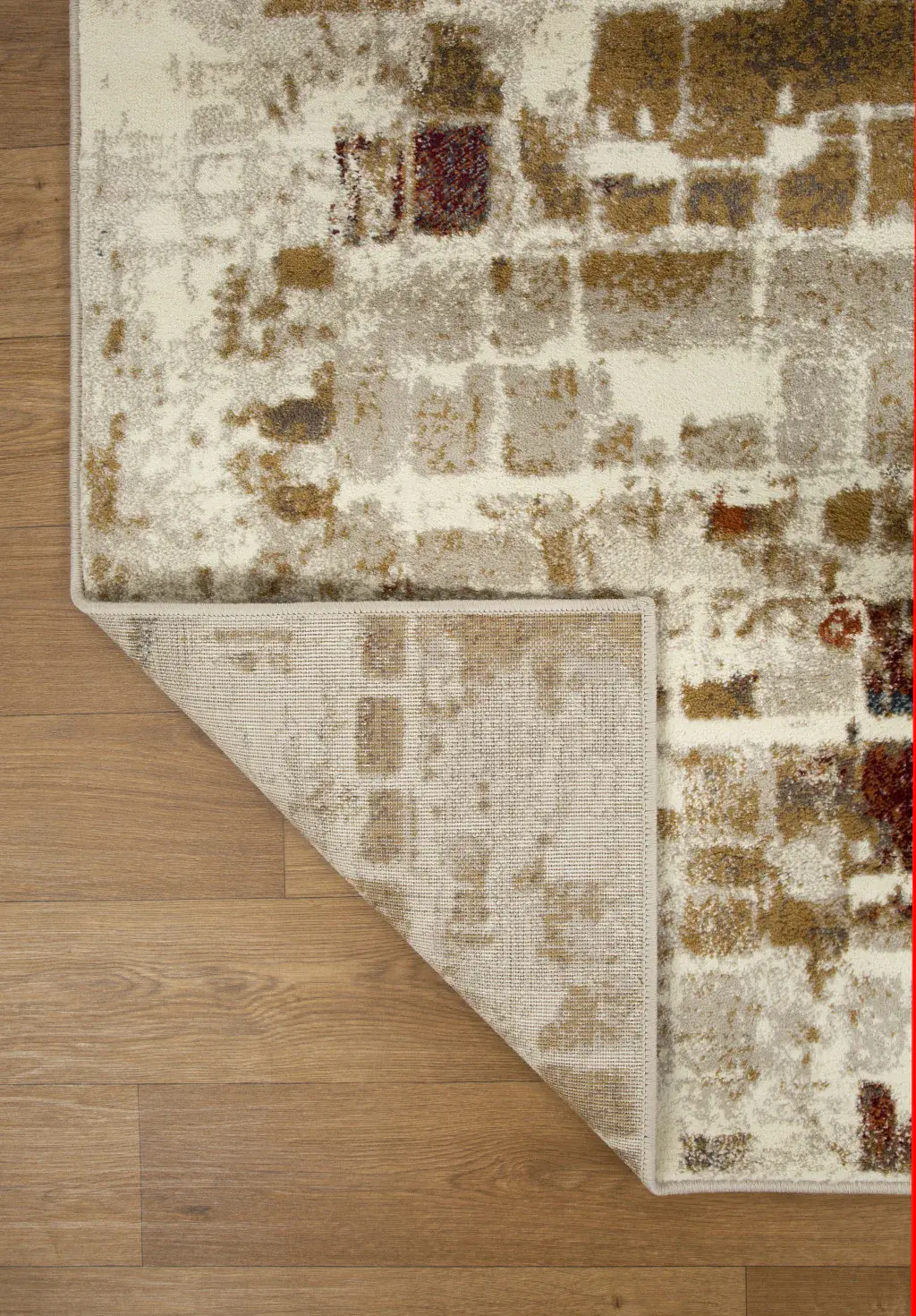 3' X 5' Natural Abstract Area Rug - Image 4