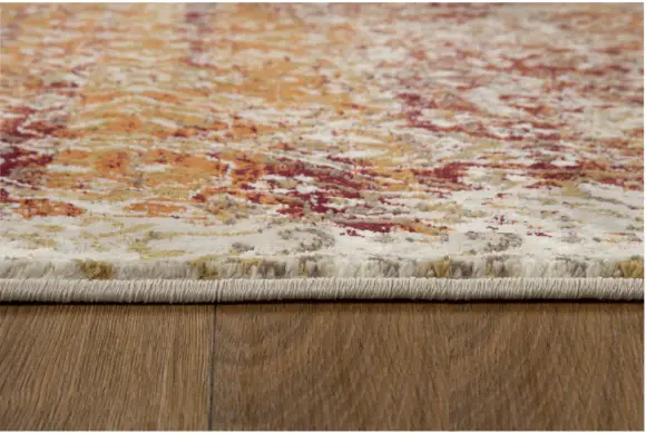 3' X 5' Rust Oriental Area Rug - Image 4