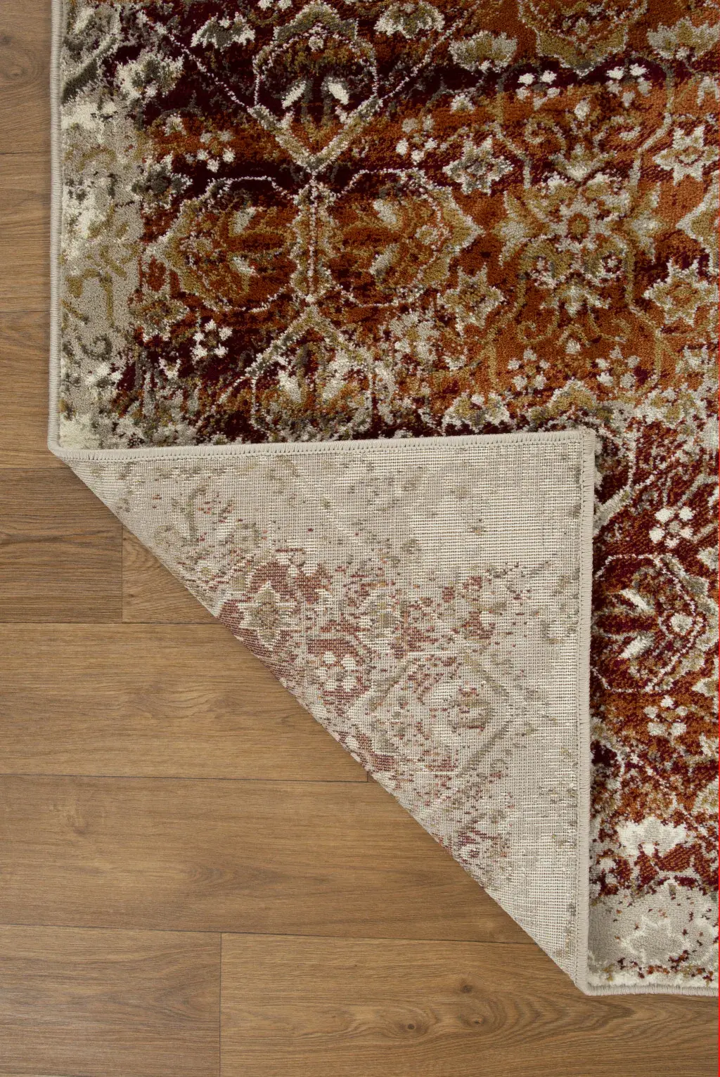 3' X 5' Rust Oriental Area Rug - Image 5