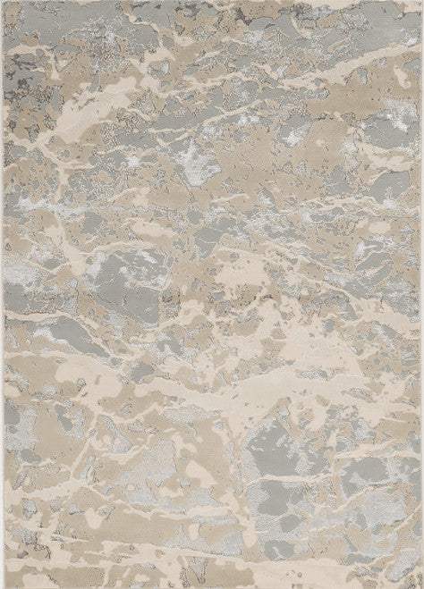 3' X 5' Sand Abstract Area Rug - Image 2