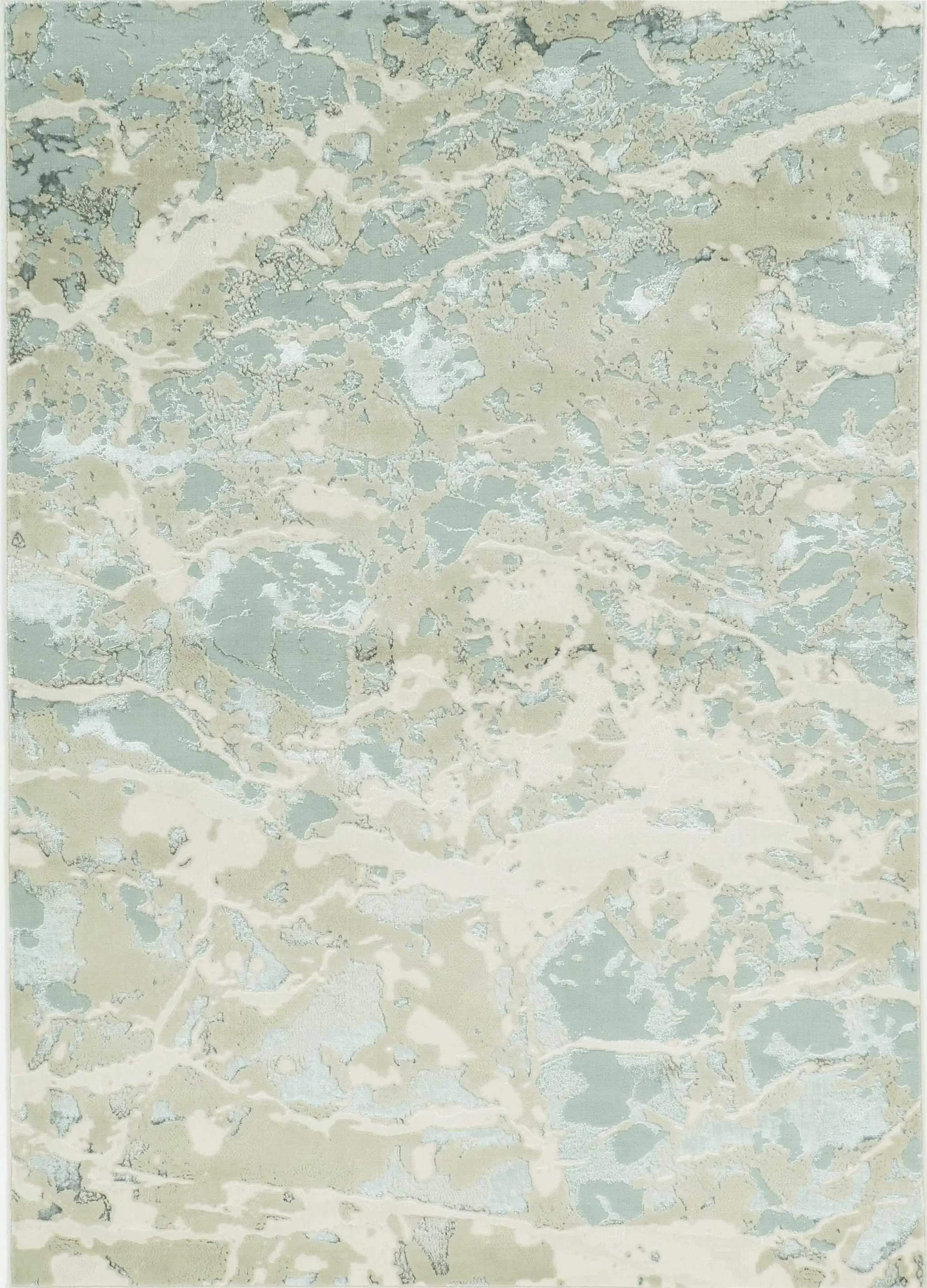 3' X 5' Sand Abstract Area Rug - Image 4