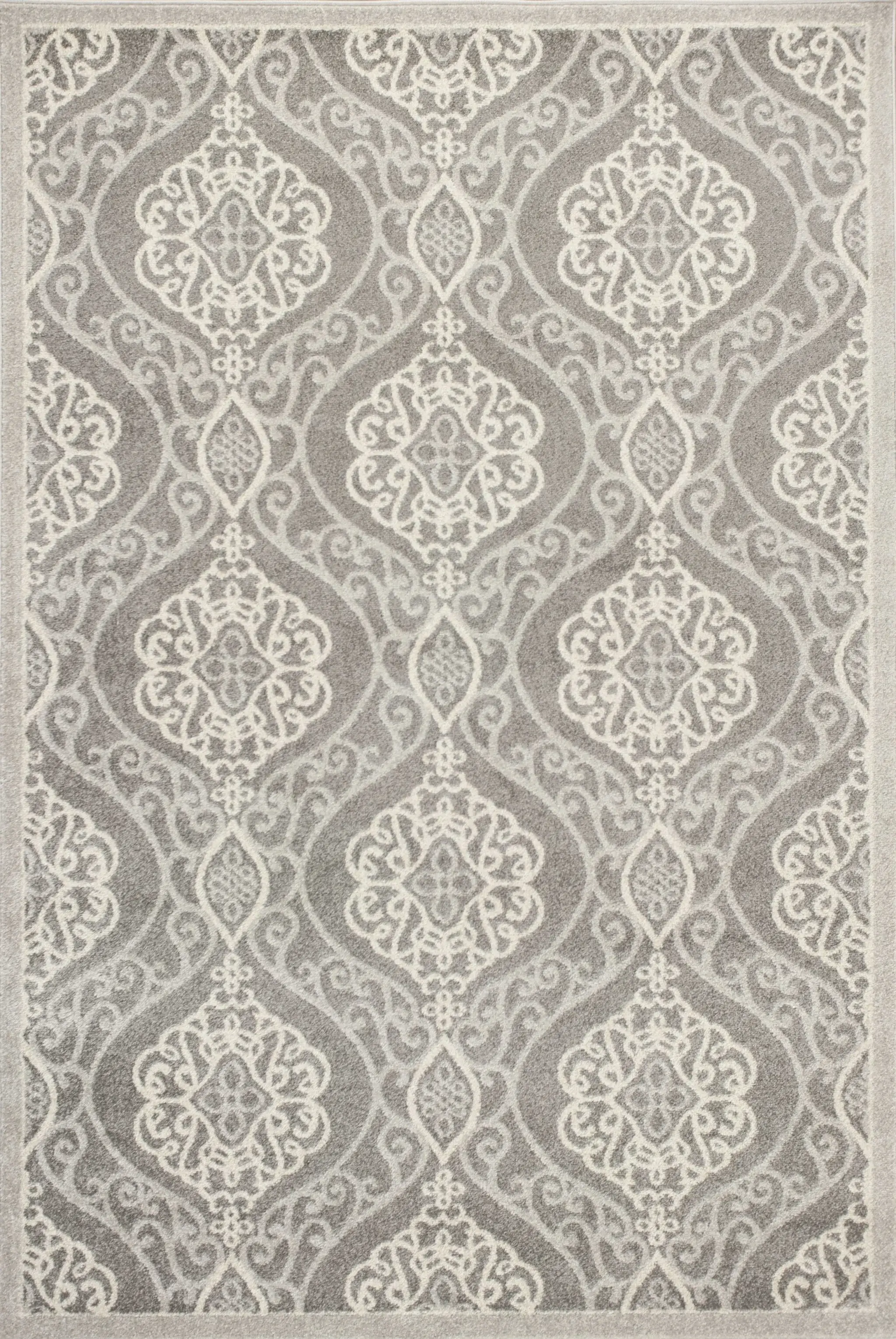 3' X 5' Silver Moroccan Indoor Outdoor Area Rug - Image 2