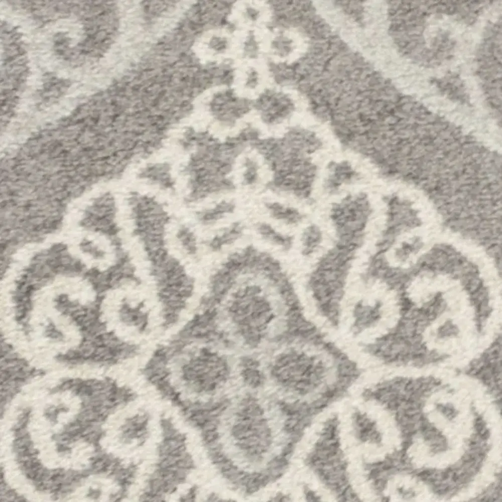 3' X 5' Silver Moroccan Indoor Outdoor Area Rug - Image 6