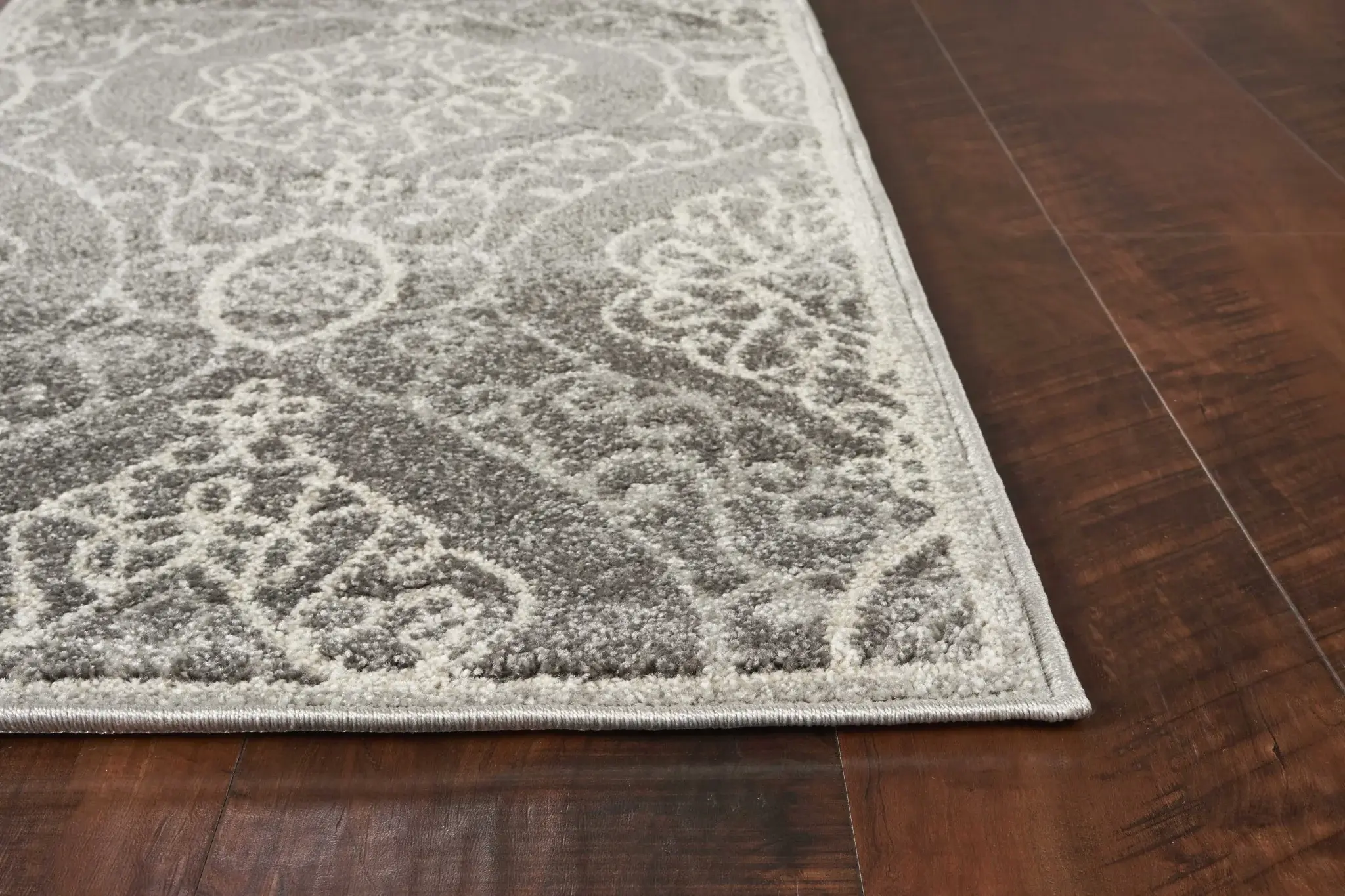3' X 5' Silver Moroccan Indoor Outdoor Area Rug - Image 7