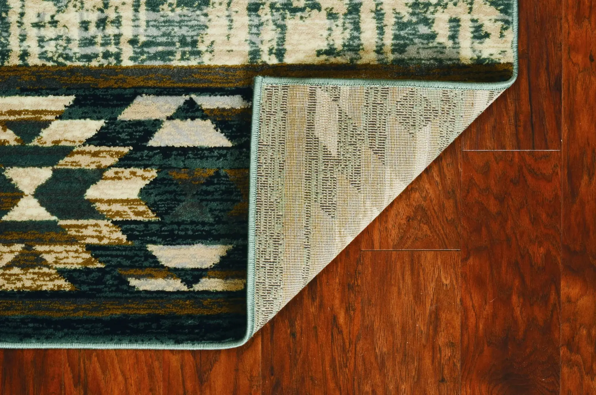 3' X 5' Slate Blue Southwestern Area Rug - Image 5