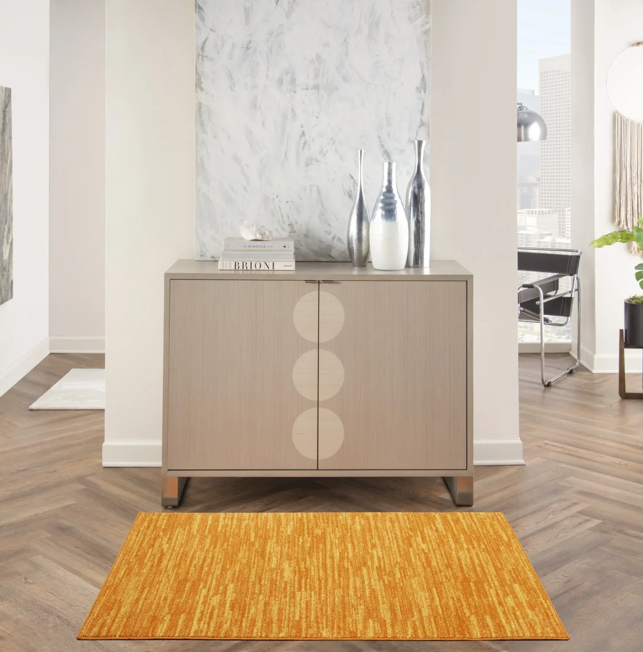 3' X 5' Sunburst Non Skid Indoor Outdoor Area Rug - Image 4