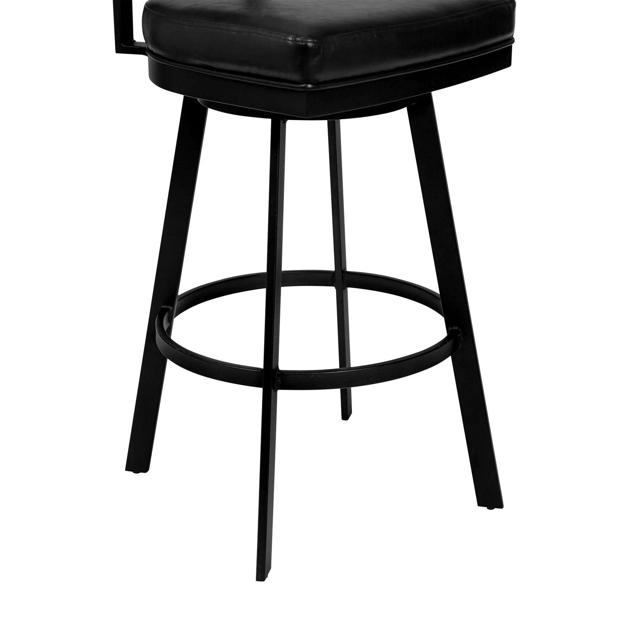 30" Black Iron Bar Height Bar Chair - Image 4