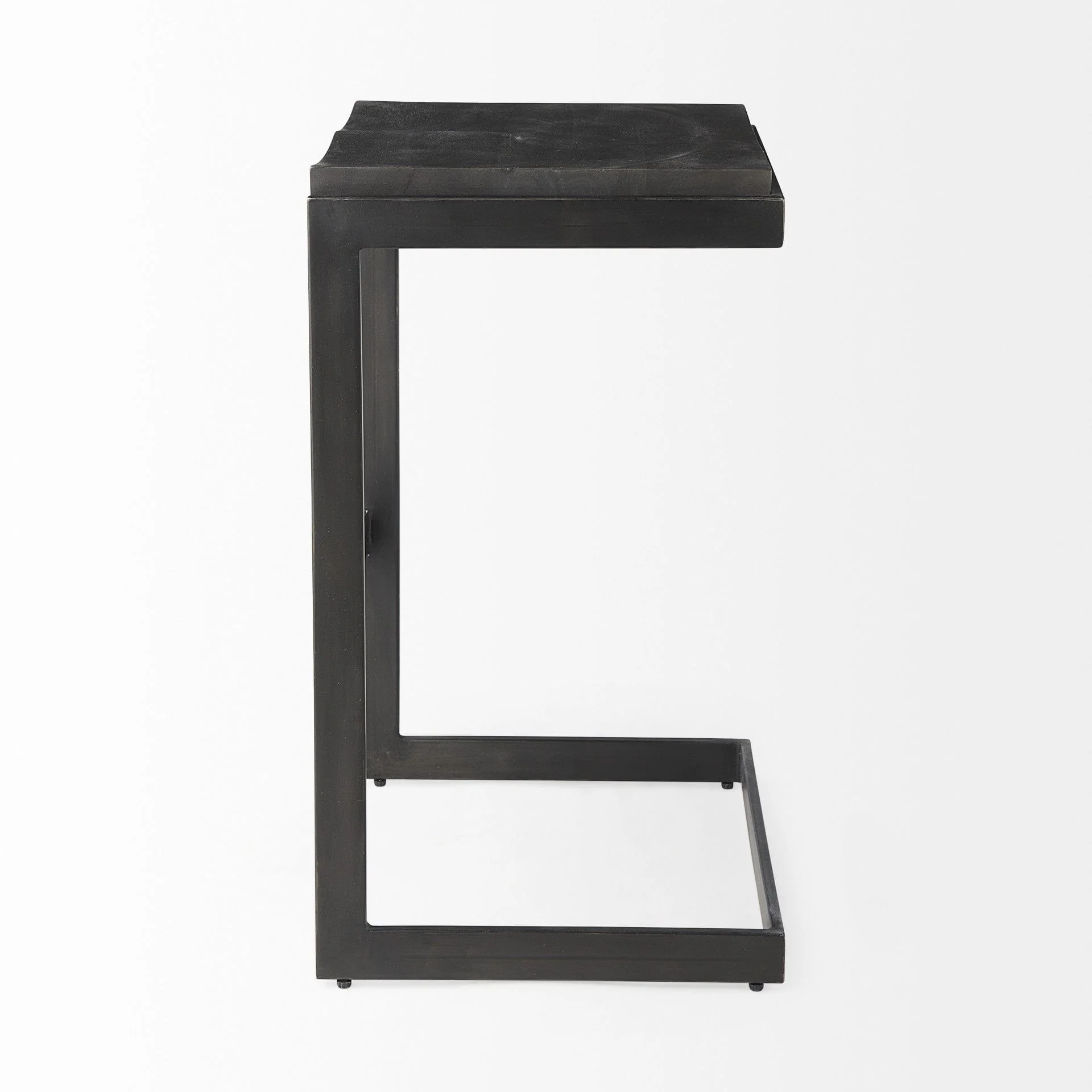 30" Black Solid and Manufactured Wood Backless Bar Height Bar Chair - Image 4