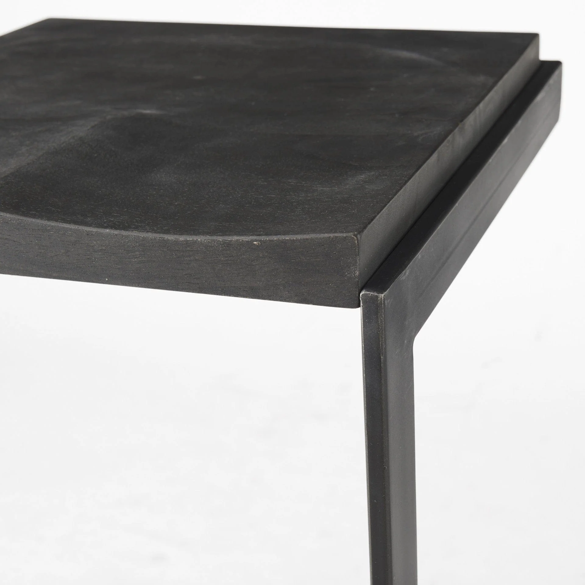 30" Black Solid and Manufactured Wood Backless Bar Height Bar Chair - Image 7