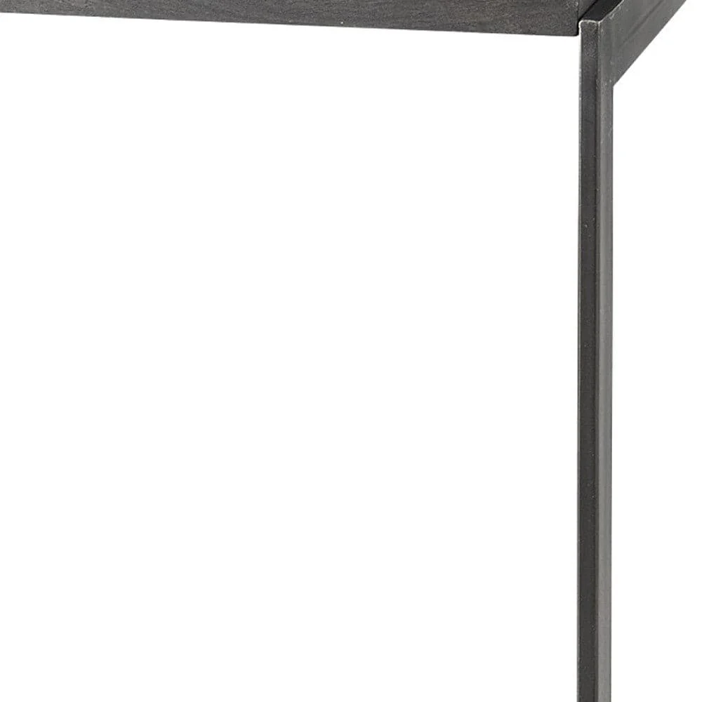 30" Black Solid and Manufactured Wood Backless Bar Height Bar Chair - Image 9