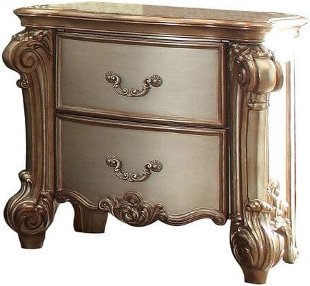 30" Bone Two Drawers Nightstand - Image 4