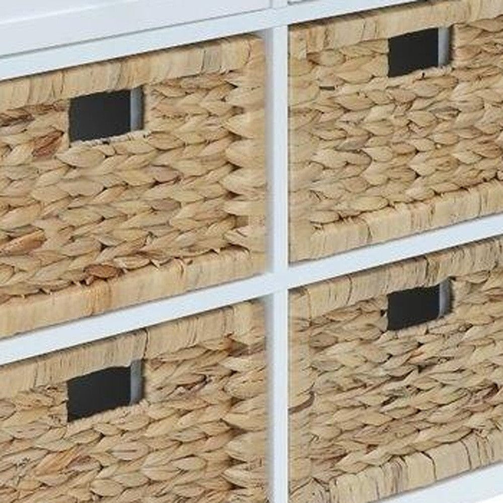 30" X 13" X 28" White Wood Veneer 6 Drawers Accent Chest - Image 5