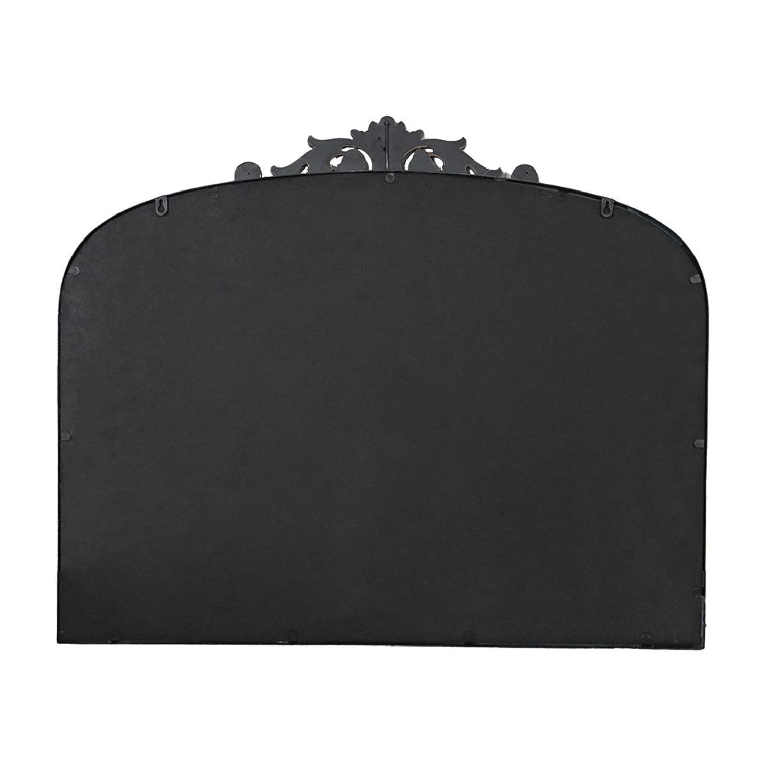 31" Black Arch Iron Framed Accent Mirror - Image 3
