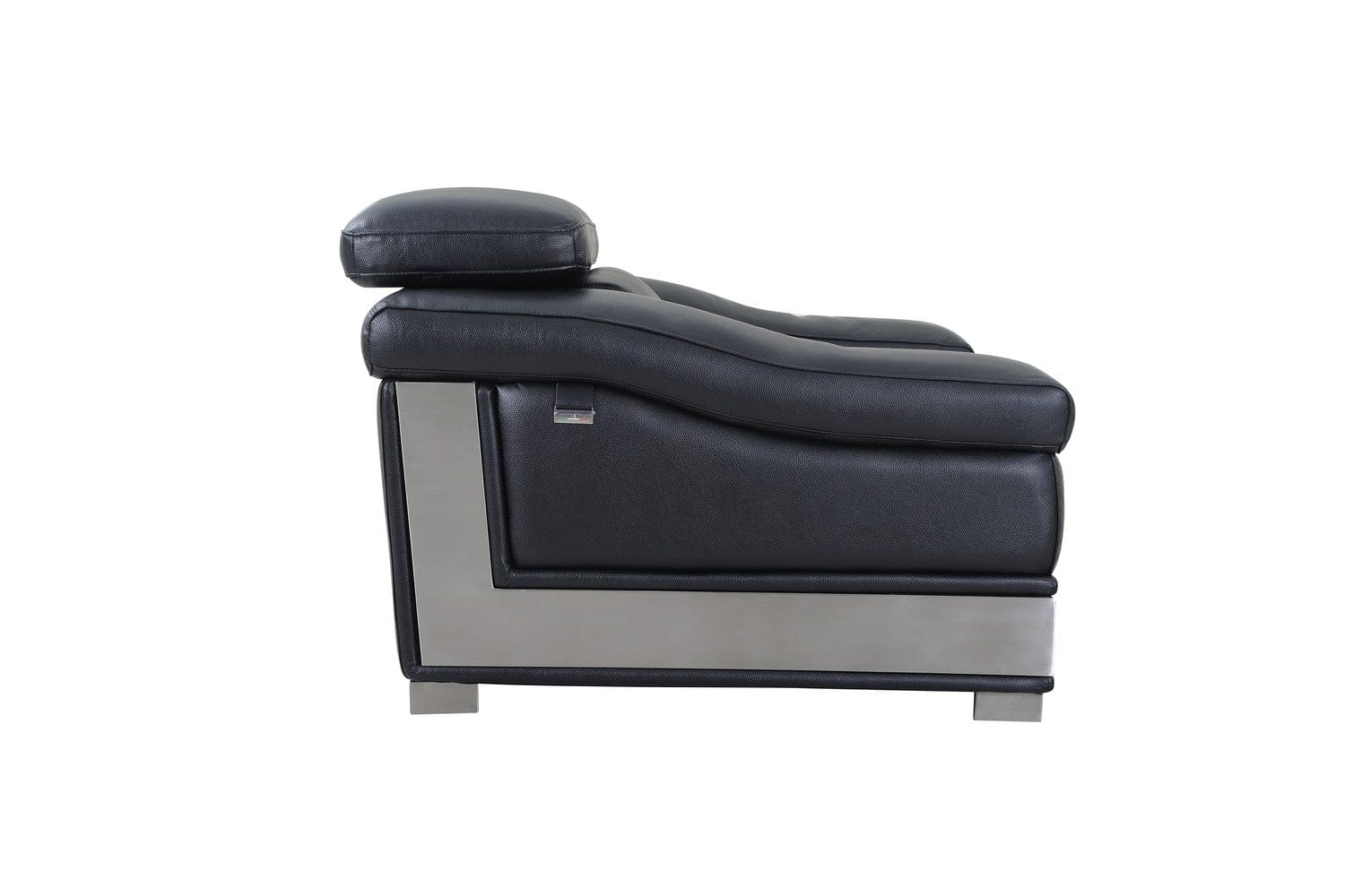 31" To 39" Black Modern Leather Chair - Image 3