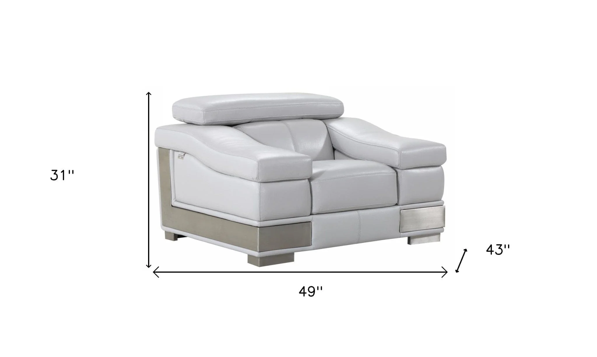 31" To 39" Grey Lovely Light Chair - Image 5